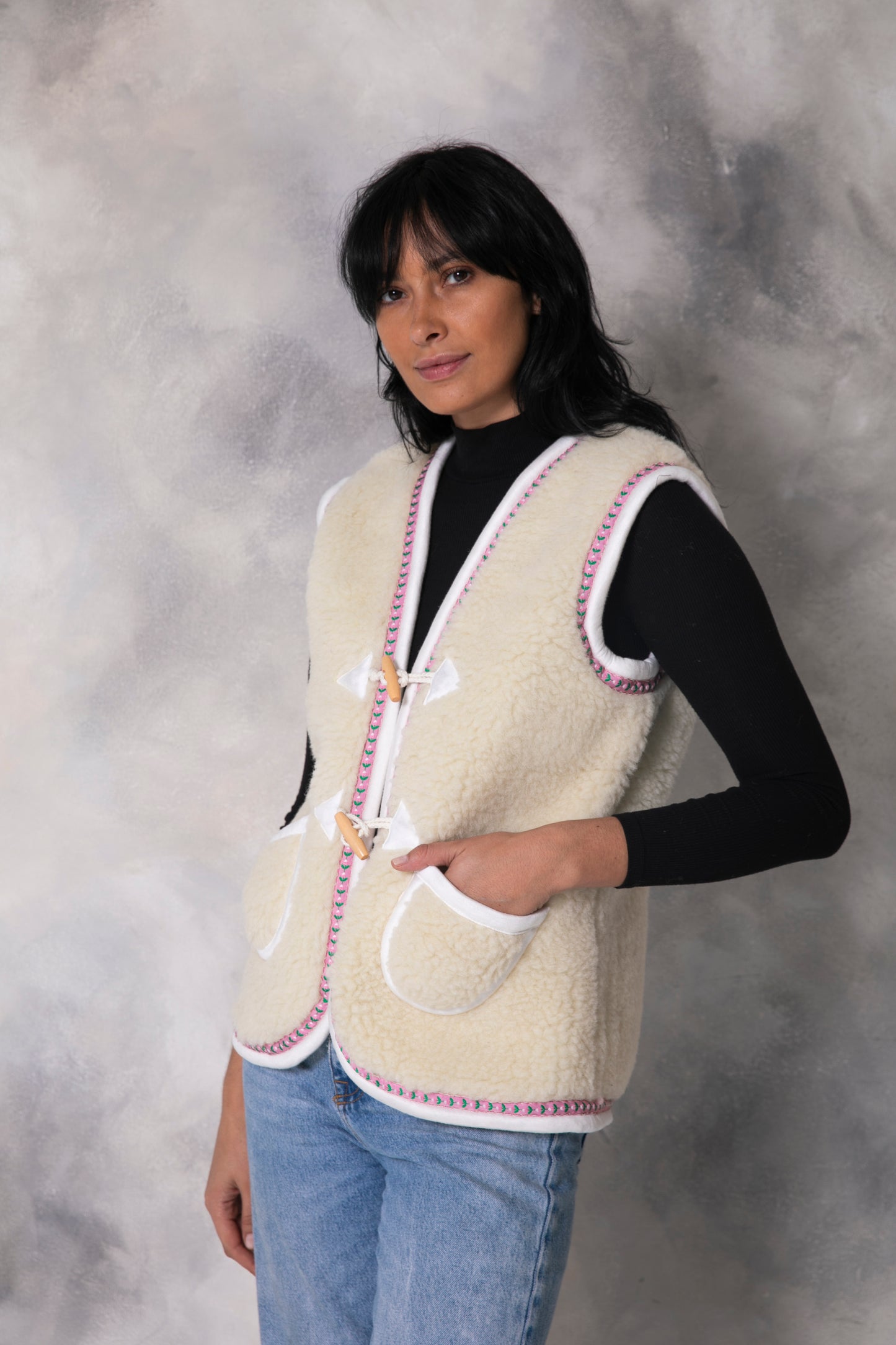 Al Ula Vest - Virgin Wool - White