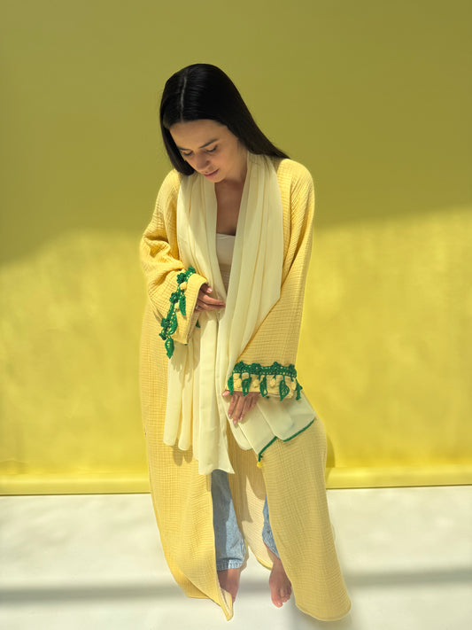 Lemon Drop - Yellow abaya