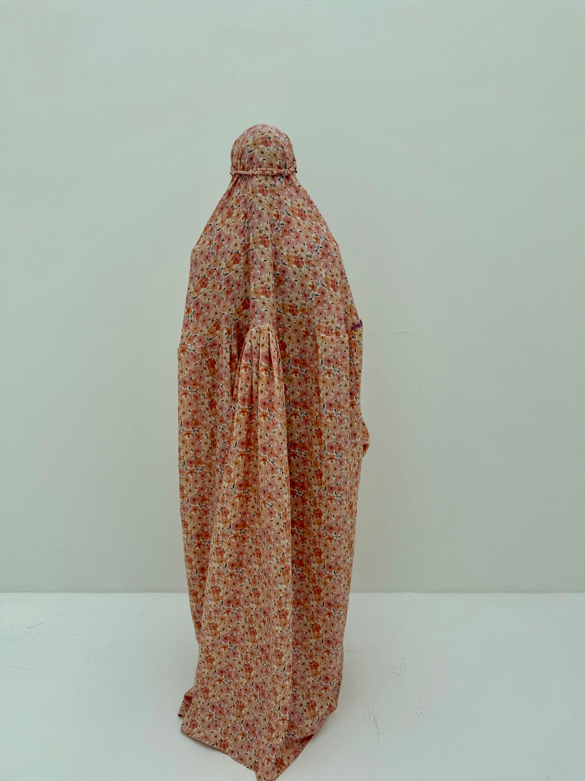 Muslin Prayer dress with handmade crochet