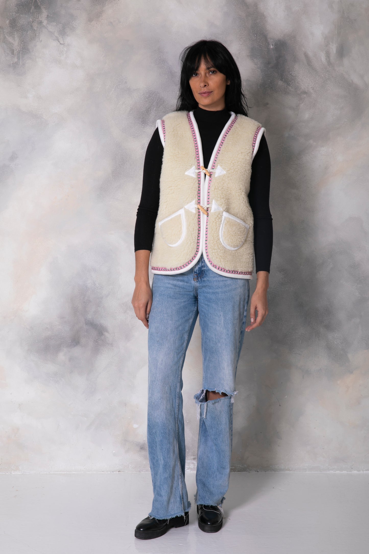 Al Ula Vest - Virgin Wool - White