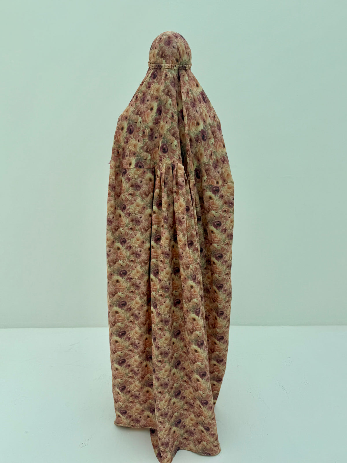 Muslin Prayer dress with handmade crochet
