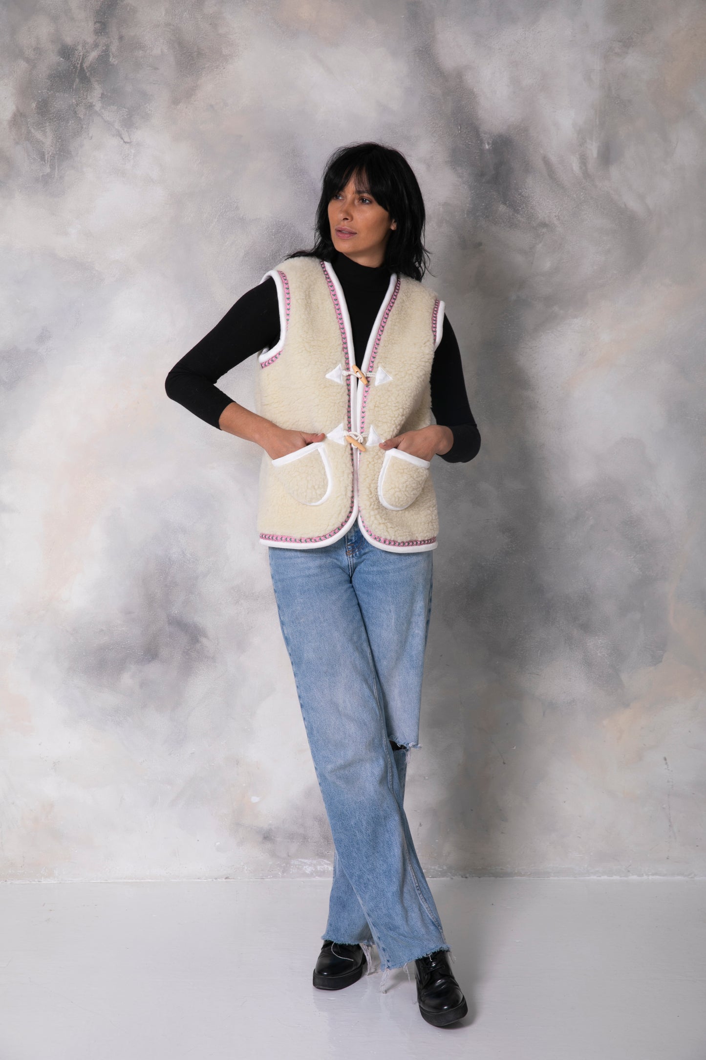 Al Ula Vest - Virgin Wool - White