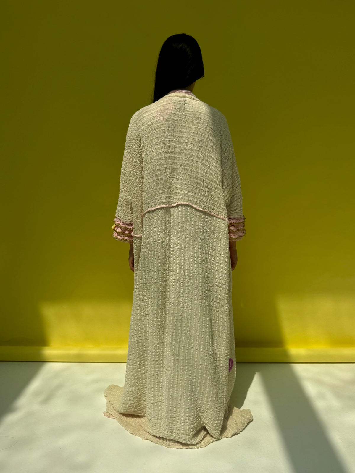 Lemon Drop - Off white abaya