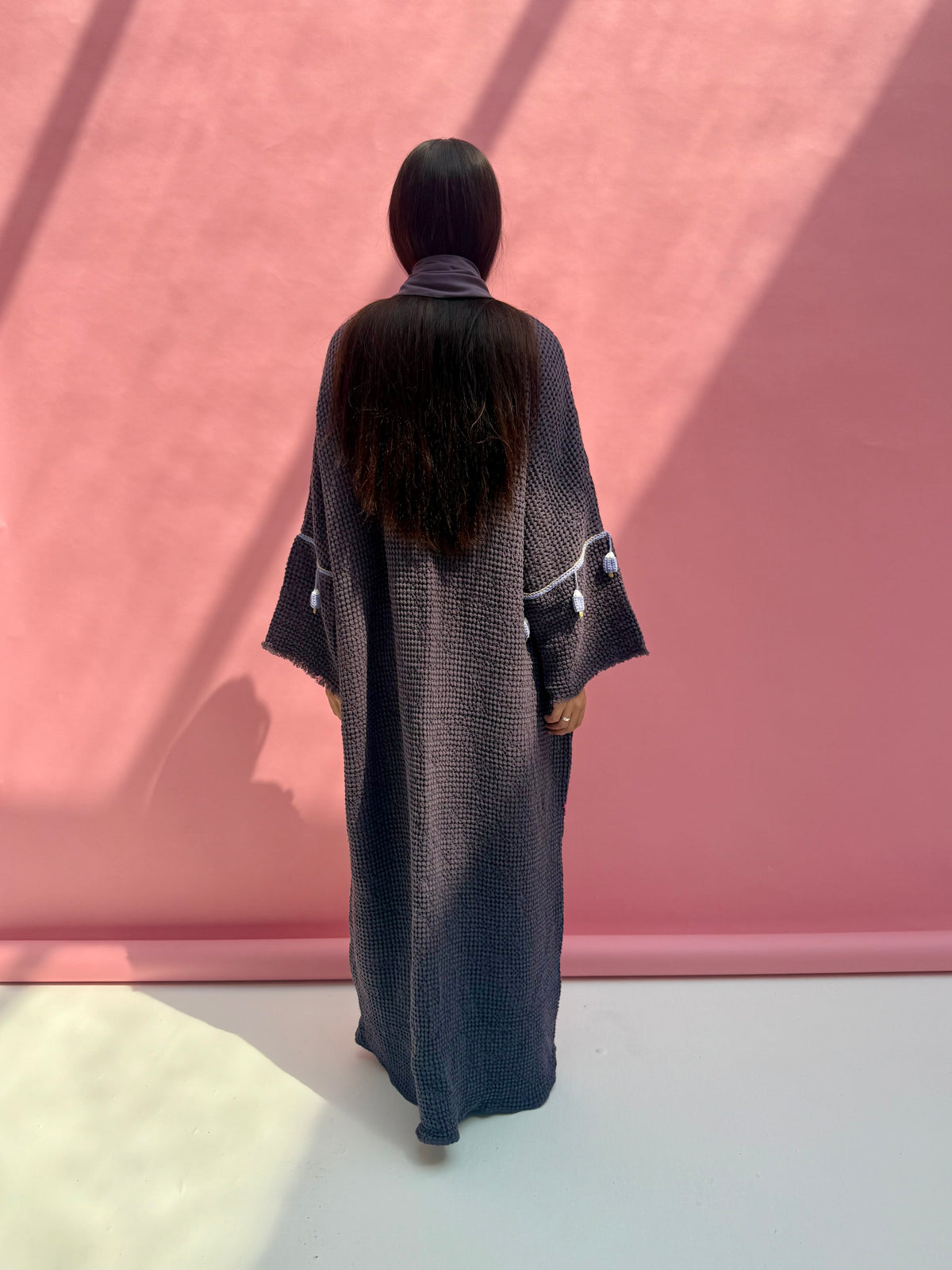Waffle abaya - Ice Cream - Dark Purple